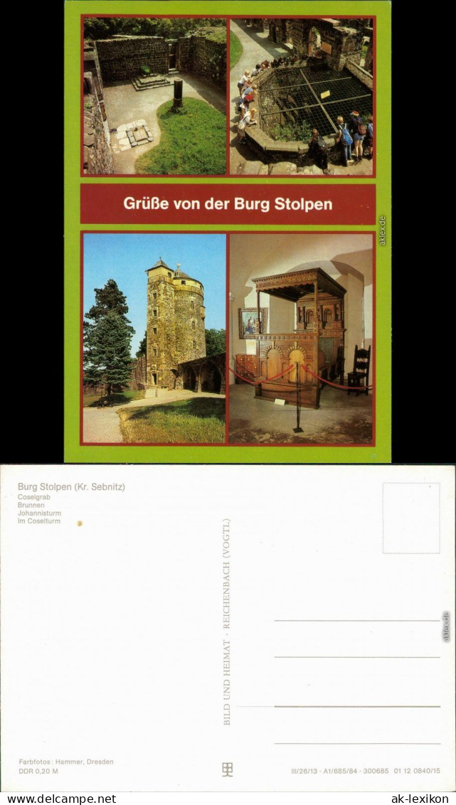 Stolpen Coselgrab, Brunnen, Johannisturm, Im Coselturm 1984 - Stolpen