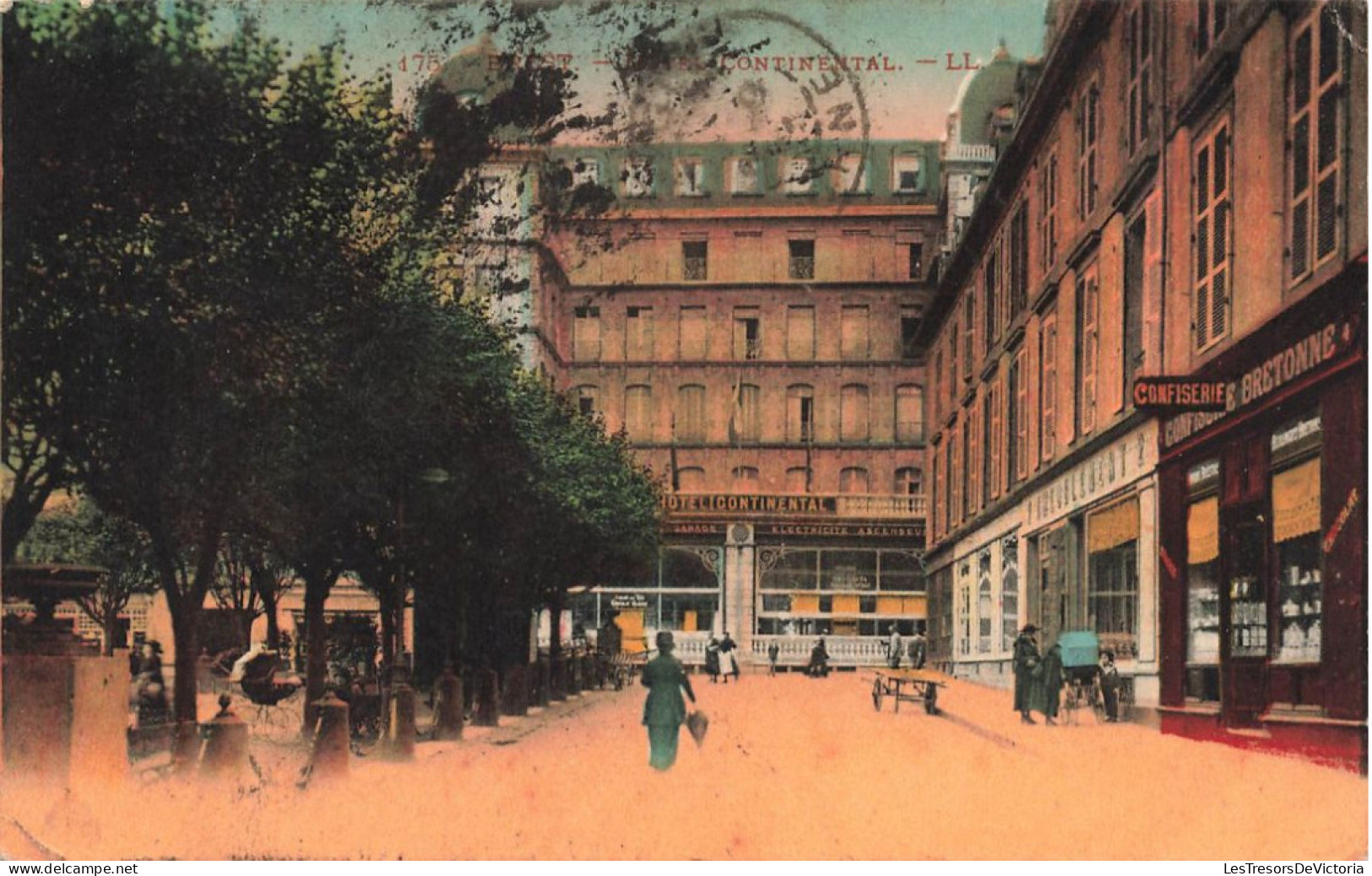 FRANCE - Brest - Hotel Continental - LL - Colorisé - Carte Postale Ancienne - Brest