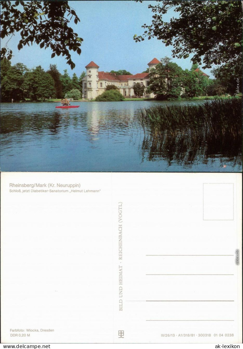 Rheinsberg Schloss (jetzt Diabetiker-Sanatorium) 1981 - Rheinsberg