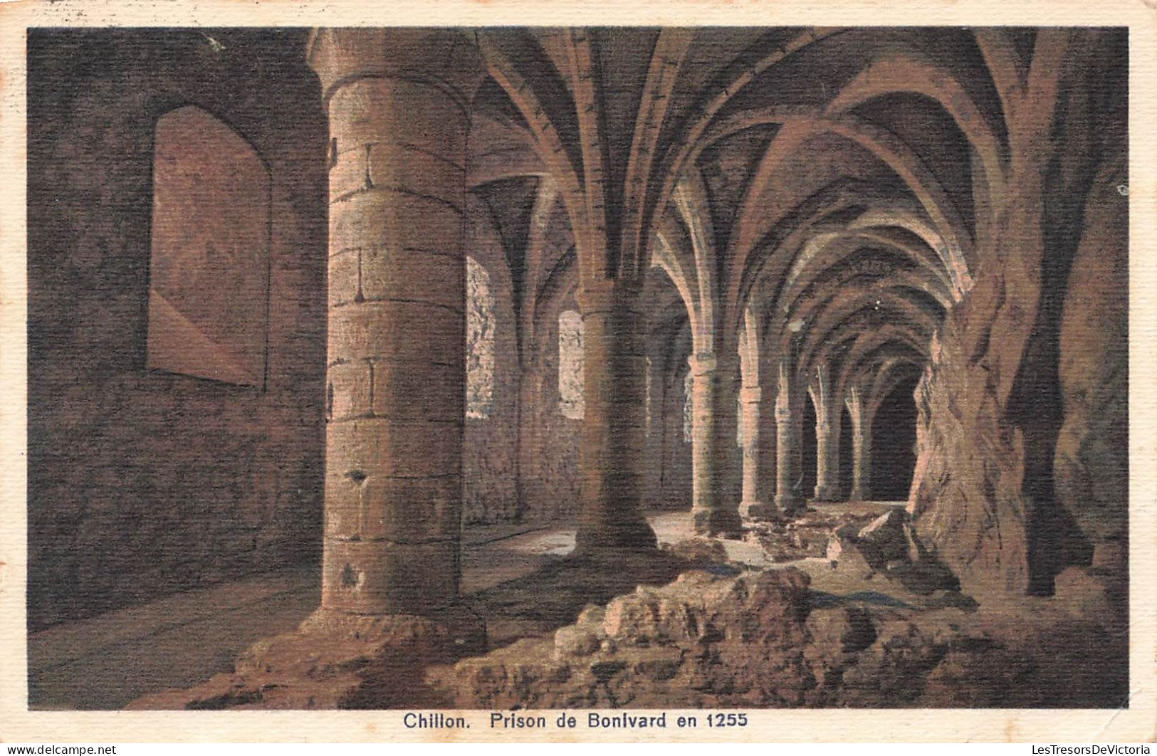 SUISSE - Chillon - Prison De Bonlvard En 1255 - Carte Postale Ancienne - Sonstige & Ohne Zuordnung