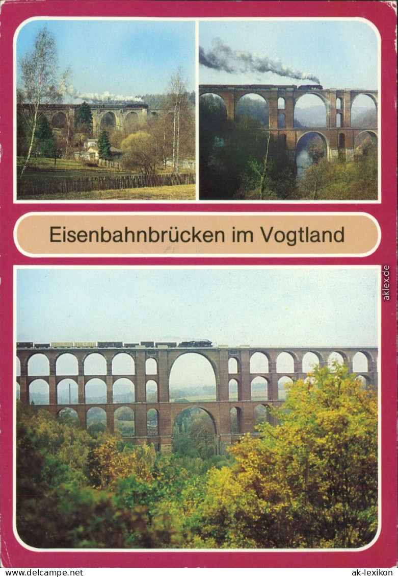 Netzschkau (Vogtland) Syratalbrücke, Elstertalbrücke, Göltzschtalbrücke 1984 - Poehl