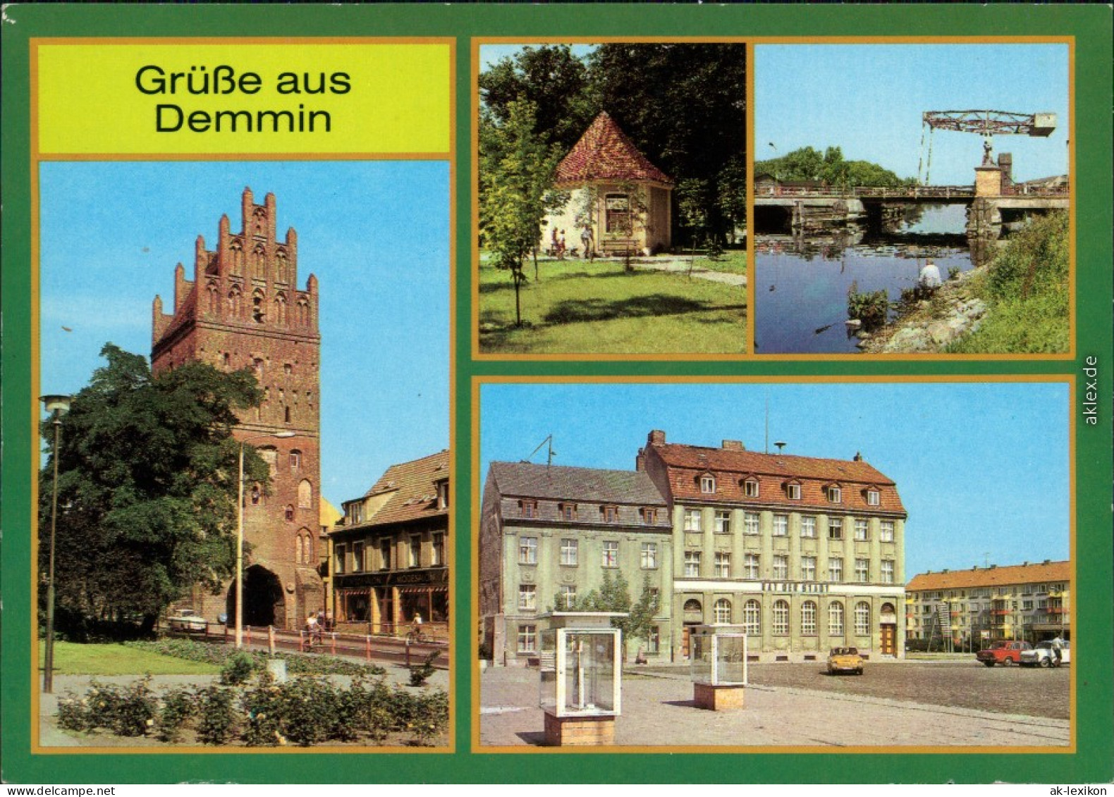Demmin Jugendherberge Luisentor, Kleine Galerie, Zugbrücke über Die Peene 1984 - Demmin