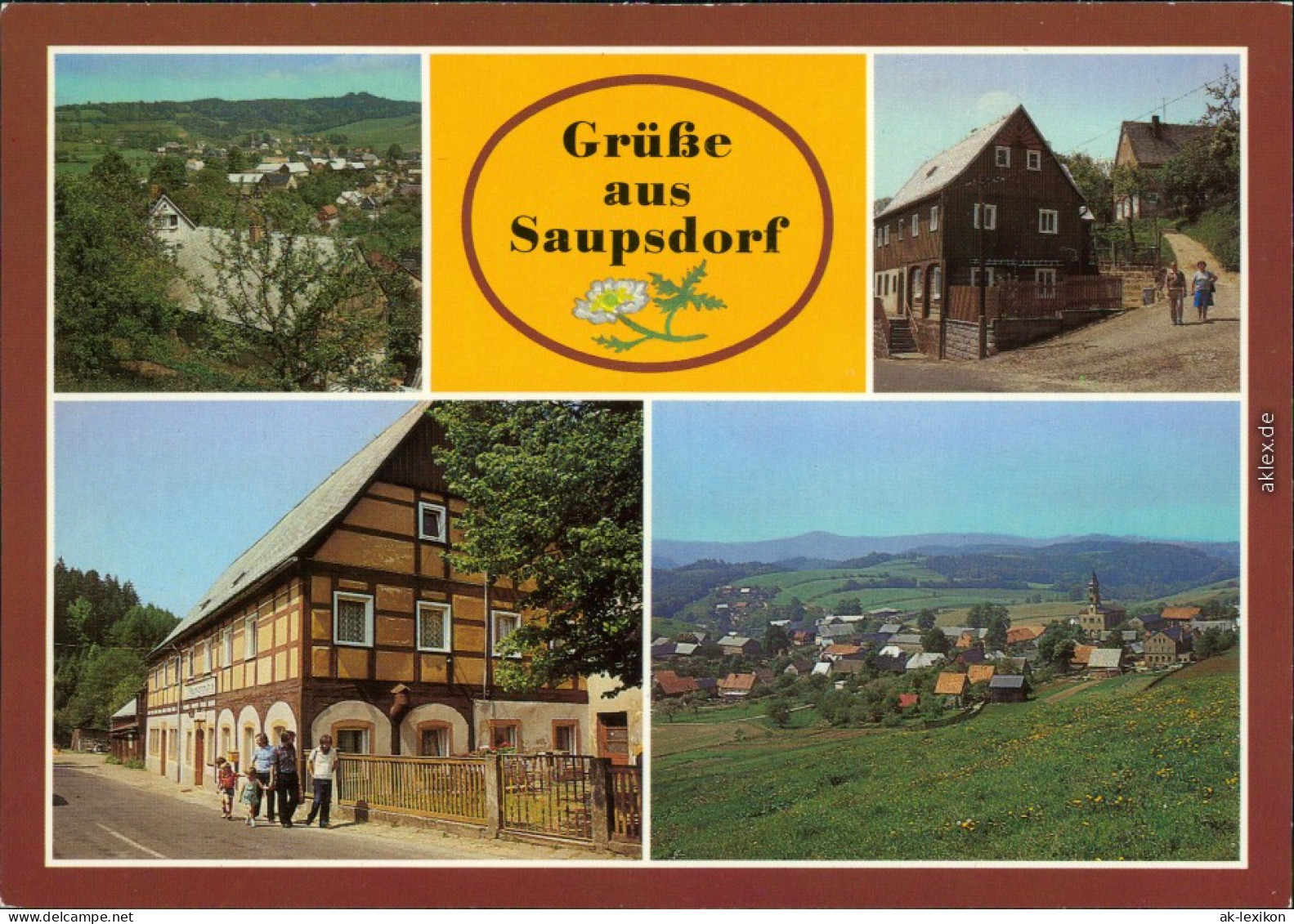 Saupsdorf Kirnitzschtal Umgebindehäuser, Gaststätte "Räumichtmühle" 1986 - Kirnitzschtal