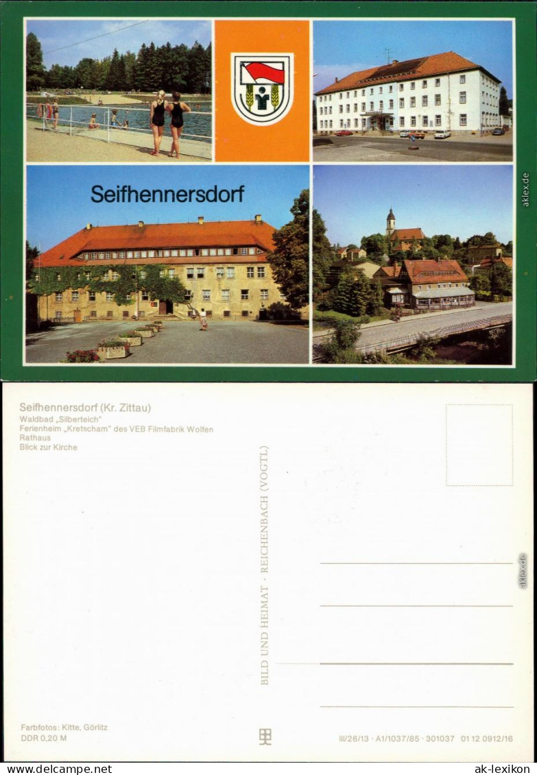 Seifhennersdorf Waldbad "Silberteich"  Kretschma Des VEB Filmfabrik Wolfen 1985 - Seifhennersdorf