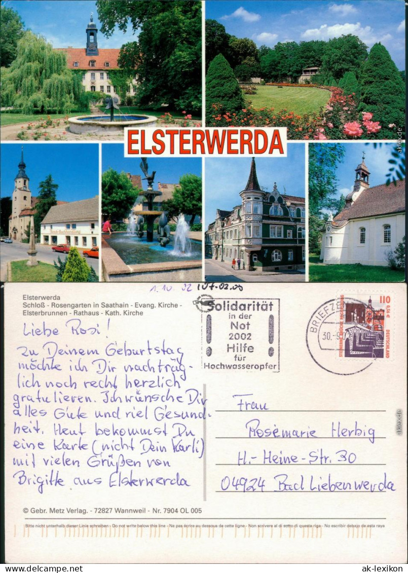 Elsterwerda  Schloss, Rosengarten In Saathain  Rathaus, Kath. Kirche 2002 - Elsterwerda