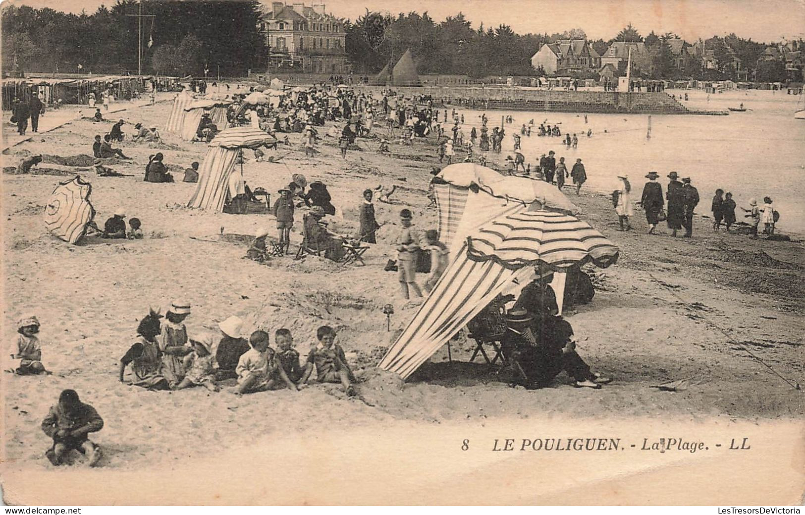 FRANCE - Le Pouliguen - La Plage - LL - Animé - Carte Postale Ancienne - Le Pouliguen