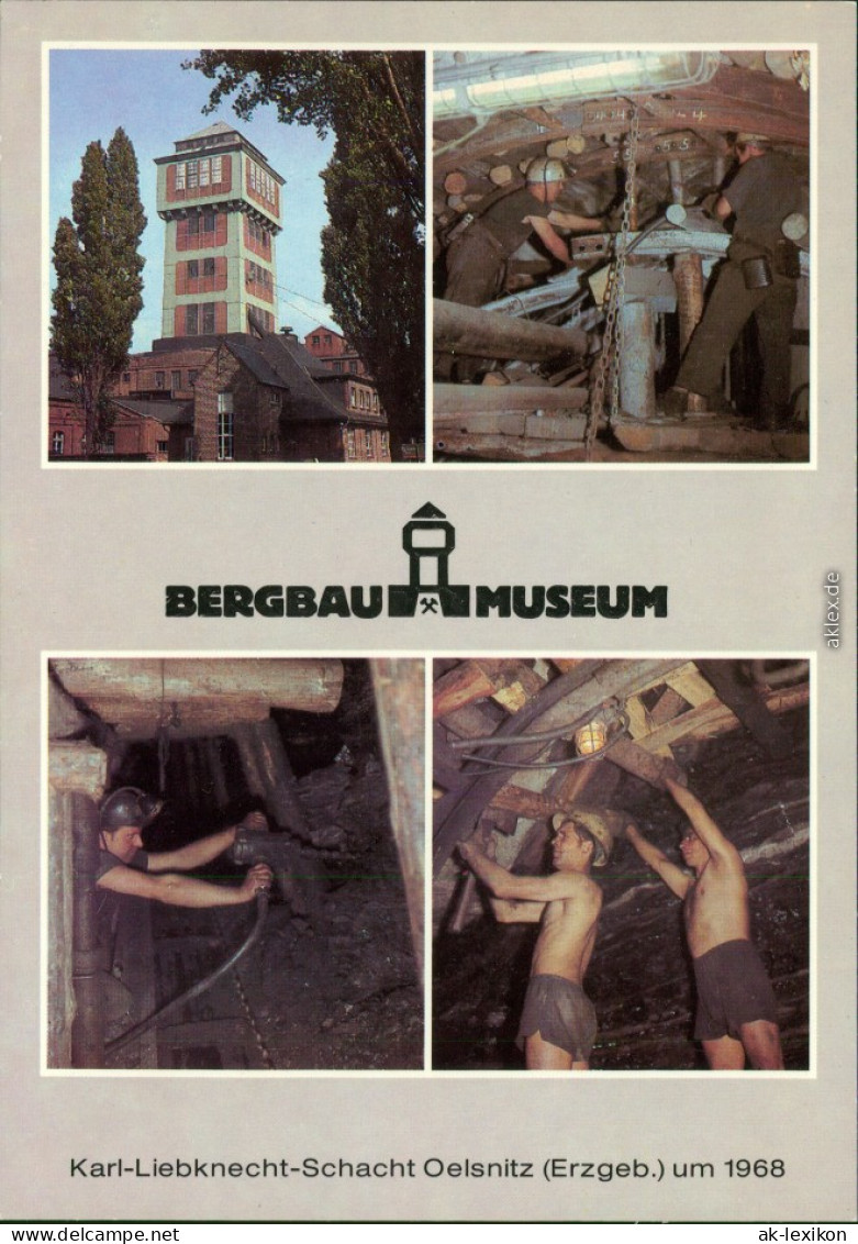 Oelsnitz (Erzgebirge) Bergbaumuseum: Förderturm, Umbau   1986 - Oelsnitz I. Erzgeb.