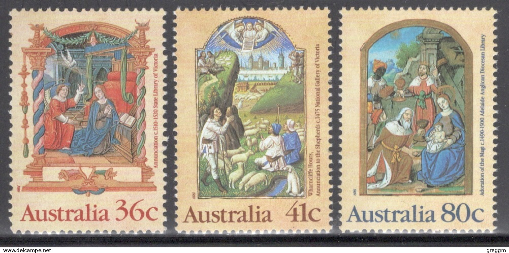 Australia 1989 Set Of Christmas - Illustrations From Students Books In Unmounted Mint - Nuovi