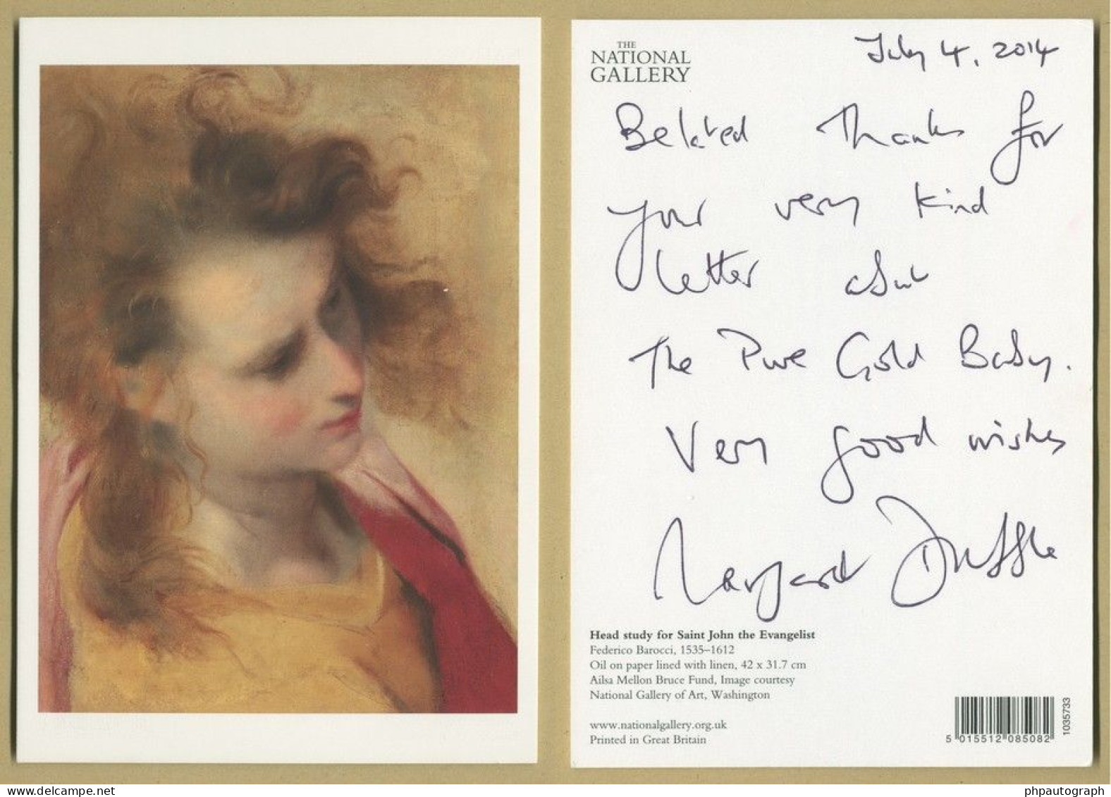 Margaret Drabble - English Writer - Autograph Card Signed - Swindon 2014 - Writers