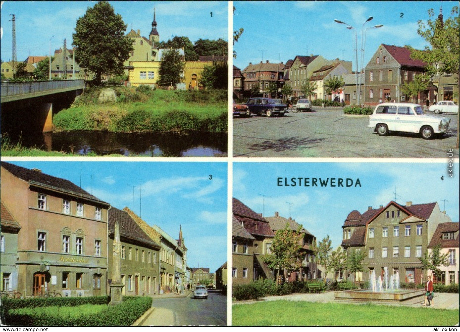 Elsterwerda Wikow Elster, Markt, Postmeilensäule In Der Hauptstraße 1979 - Elsterwerda