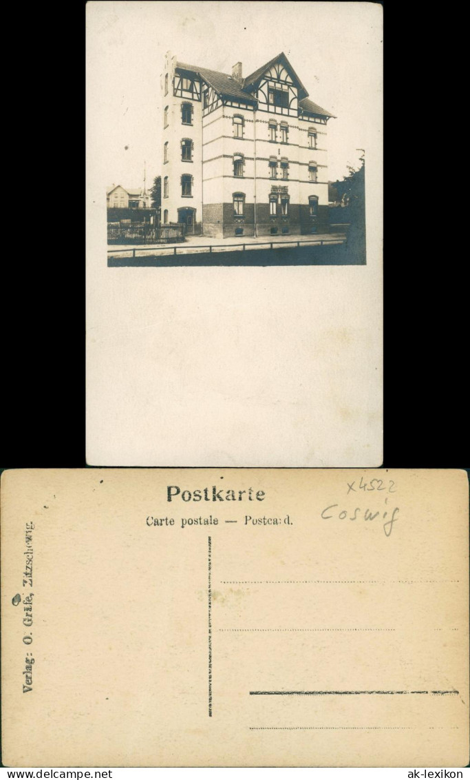 Ansichtskarte Coswig (Sachsen) Mehrfamilienhaus 1913 - Coswig