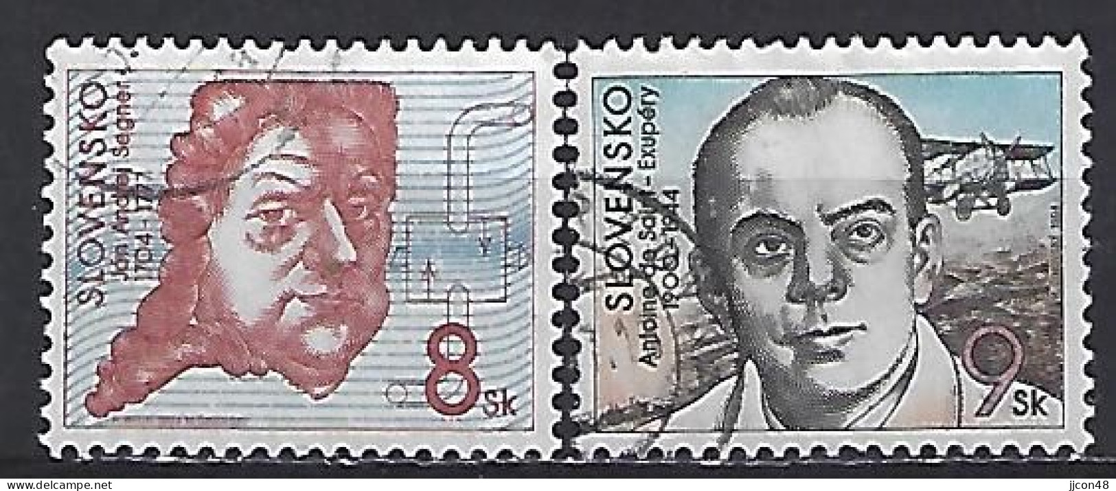 Slovakia 1994  Personaleties (o) Mi.189-190 - Oblitérés