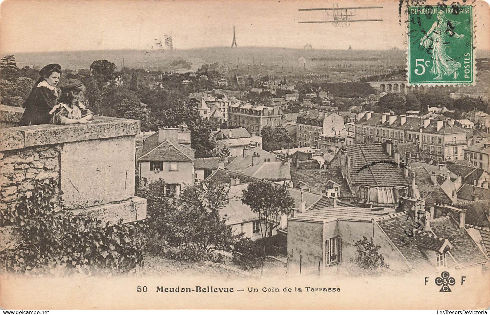 FRANCE - Meudon Bellevue - Un Coin De La Terrasse - Fillettes - Carte Postale Ancienne - Meudon