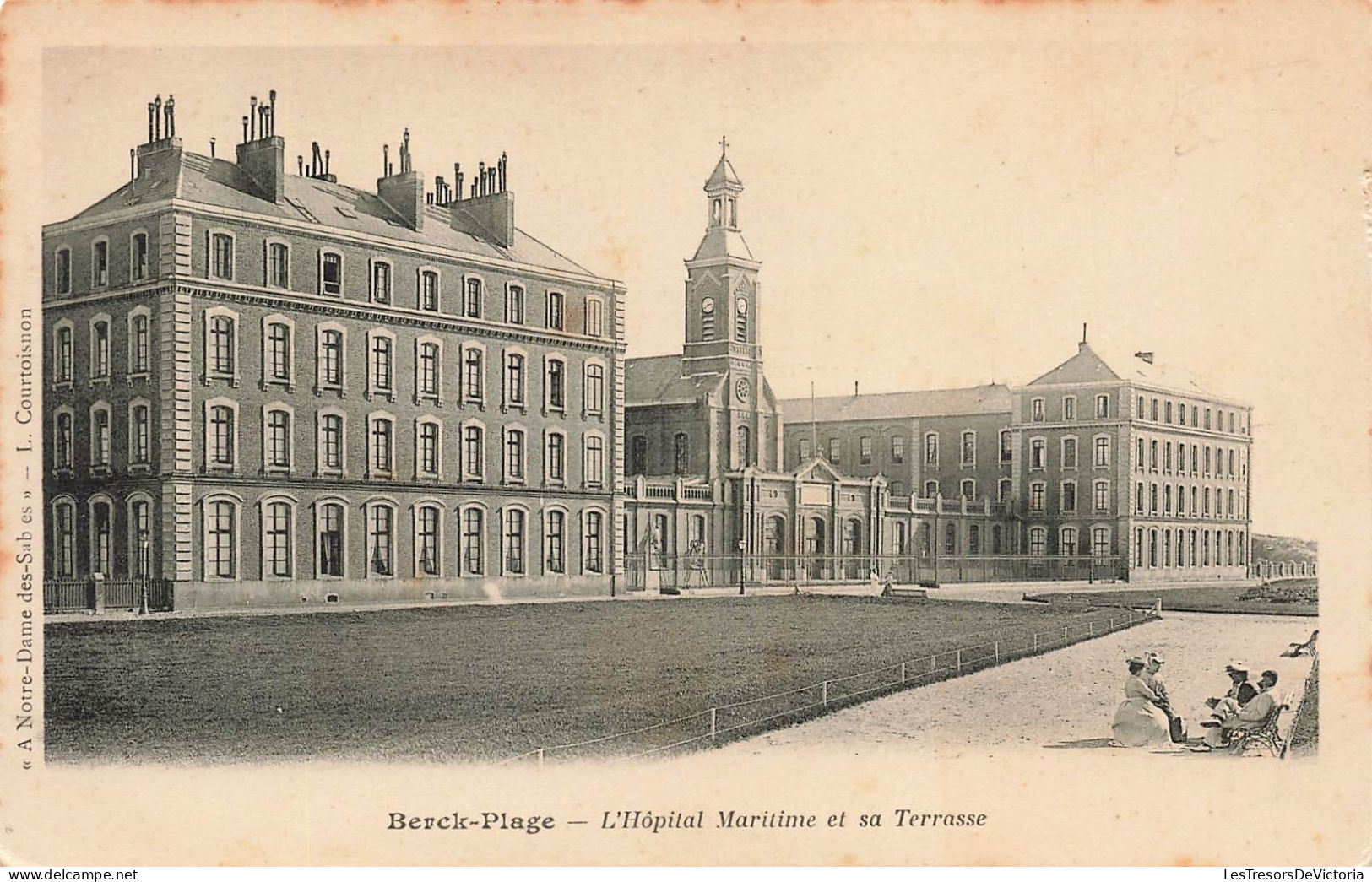 FRANCE - Berck Plage - L'Hôpital Maritime Et Sa Terrasse - Dos Non Divisé - Carte Postale Ancienne - Berck