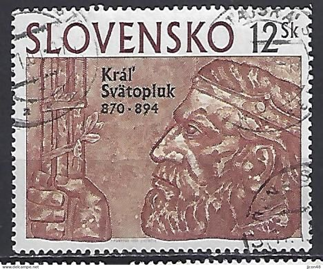 Slovakia 1994  King Swatopluk (o) Mi.198 - Usados