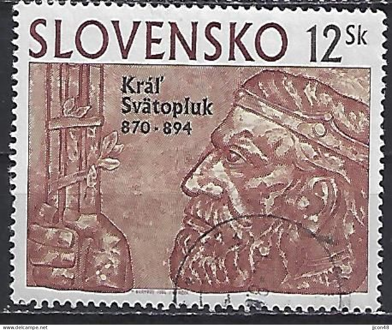 Slovakia 1994  King Swatopluk (o) Mi.198 - Gebruikt