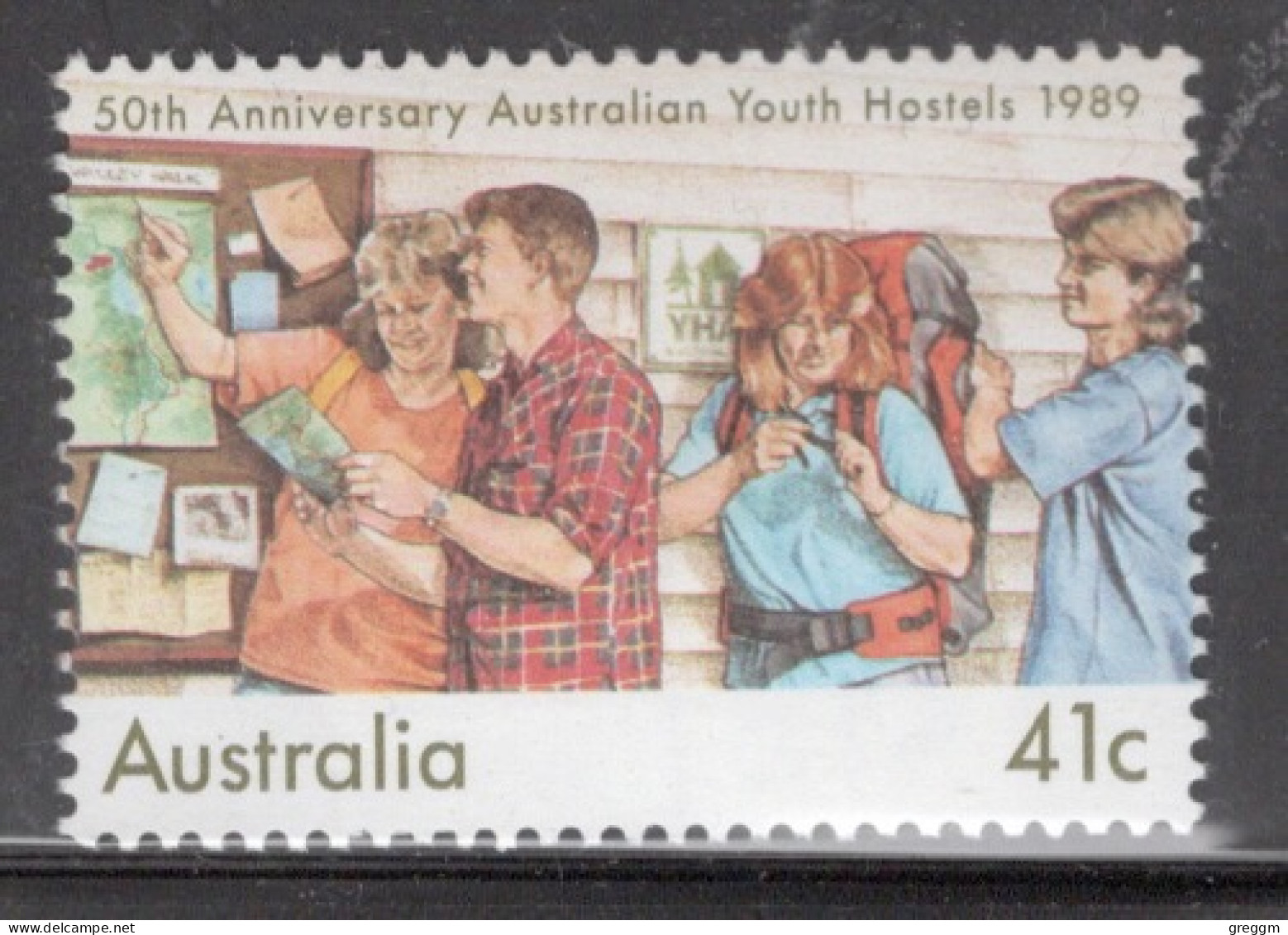 Australia 1989 Single Stamp The 50th Anniversary Of The Australian Youth Hostels In Unmounted Mint - Neufs