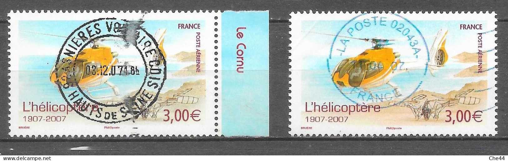 Centenaire De L'hélicoptère : N°70 Et F70a Chez YT. - 1960-.... Used