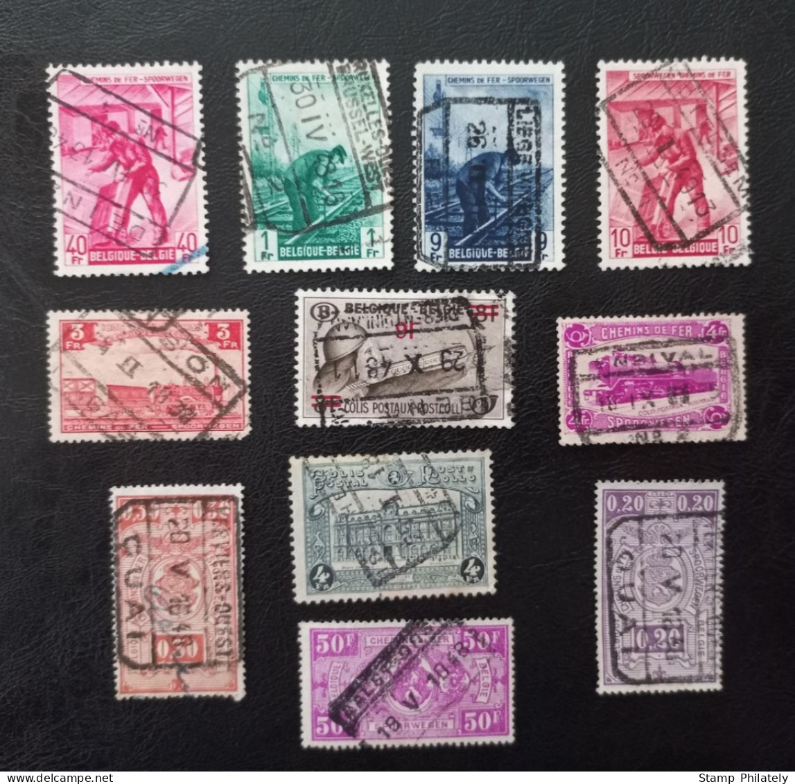 Belgium Used Railway Stamps - Altri & Non Classificati