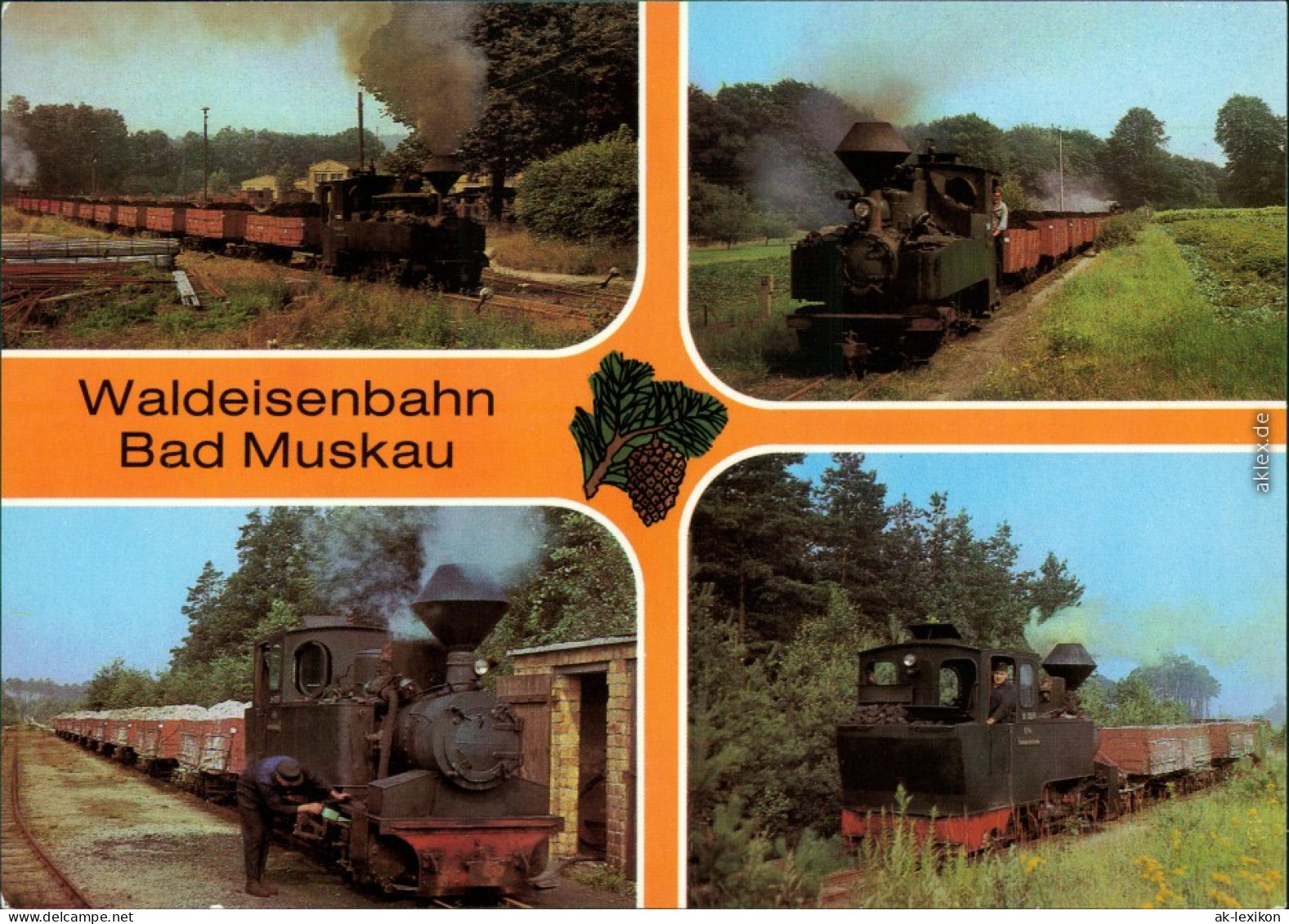 Bad Muskau Mužakow Schmalspurbahn Bad Muskau - Waldeisenbahn 1985  - Bad Muskau