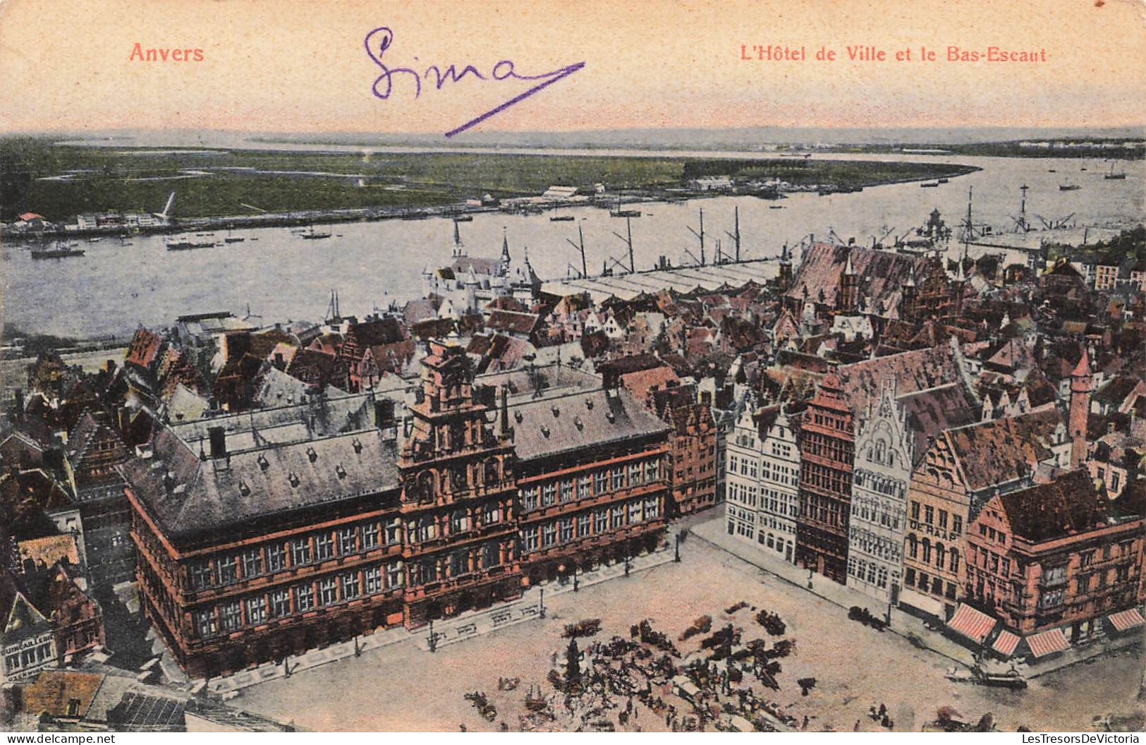 BELGIQUE - Anvers - L'Hôtel De Ville Et Le Bas Escaut - Carte Postale Ancienne - Antwerpen