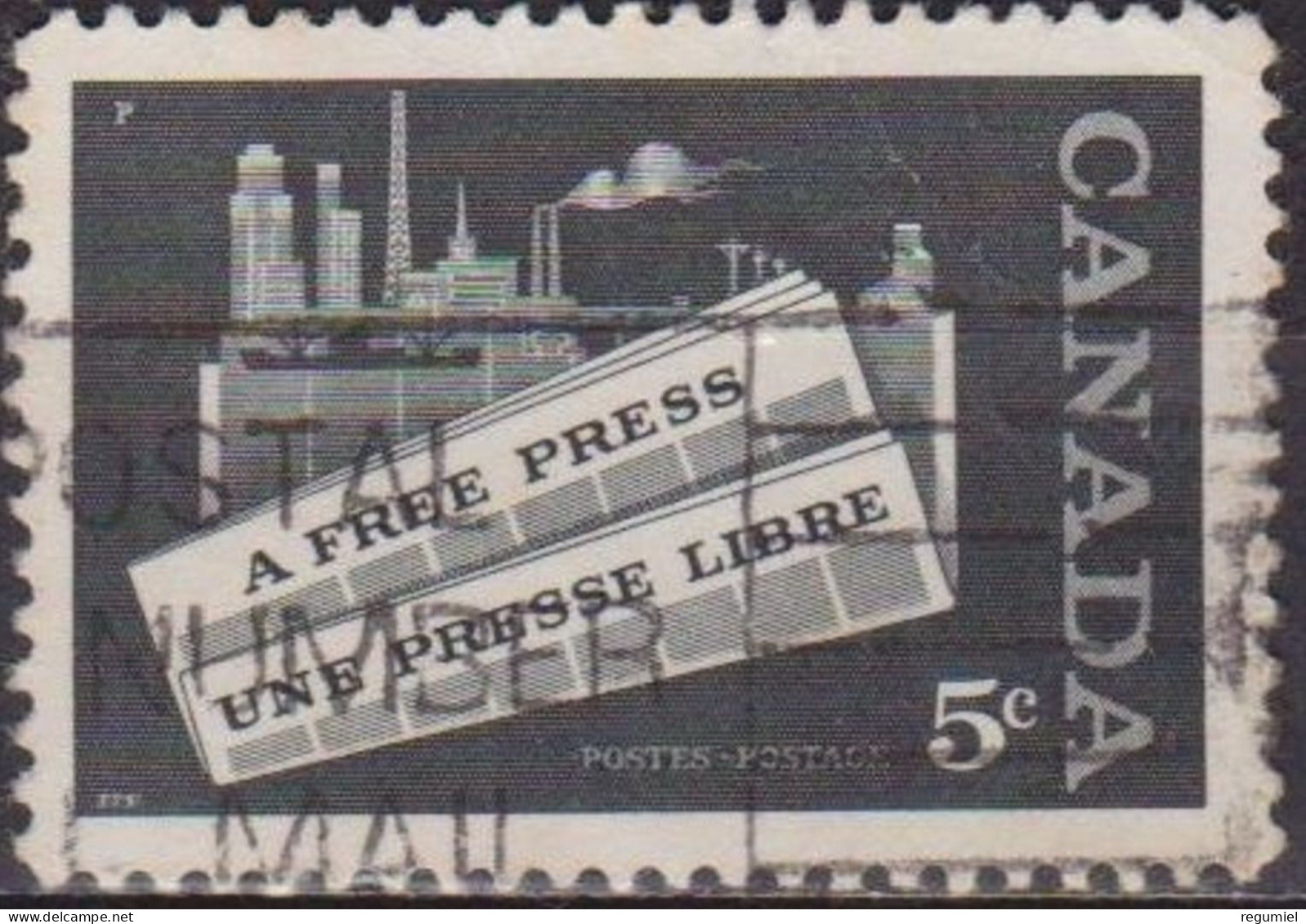 Canada U  302 (o) Usado. 1958 - Gebraucht