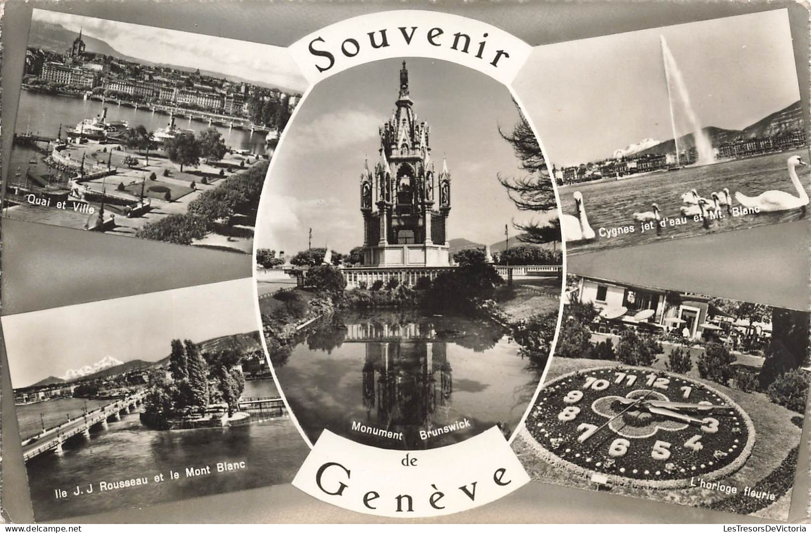 SUISSE - Souvenir De Genève - Carte Multivues - Carte Postale - Genève