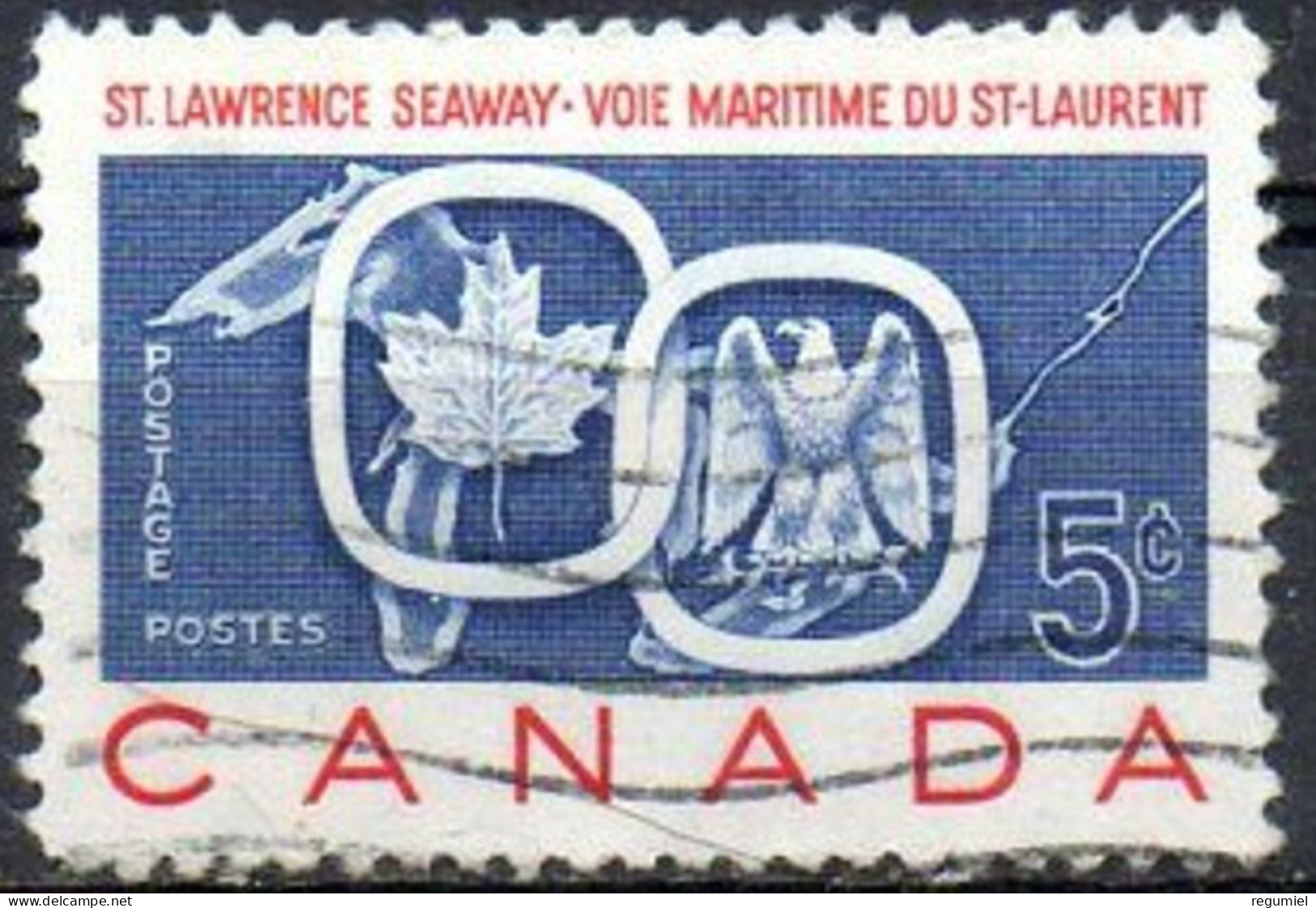 Canada U  314 (o) Usado. 1959 - Oblitérés