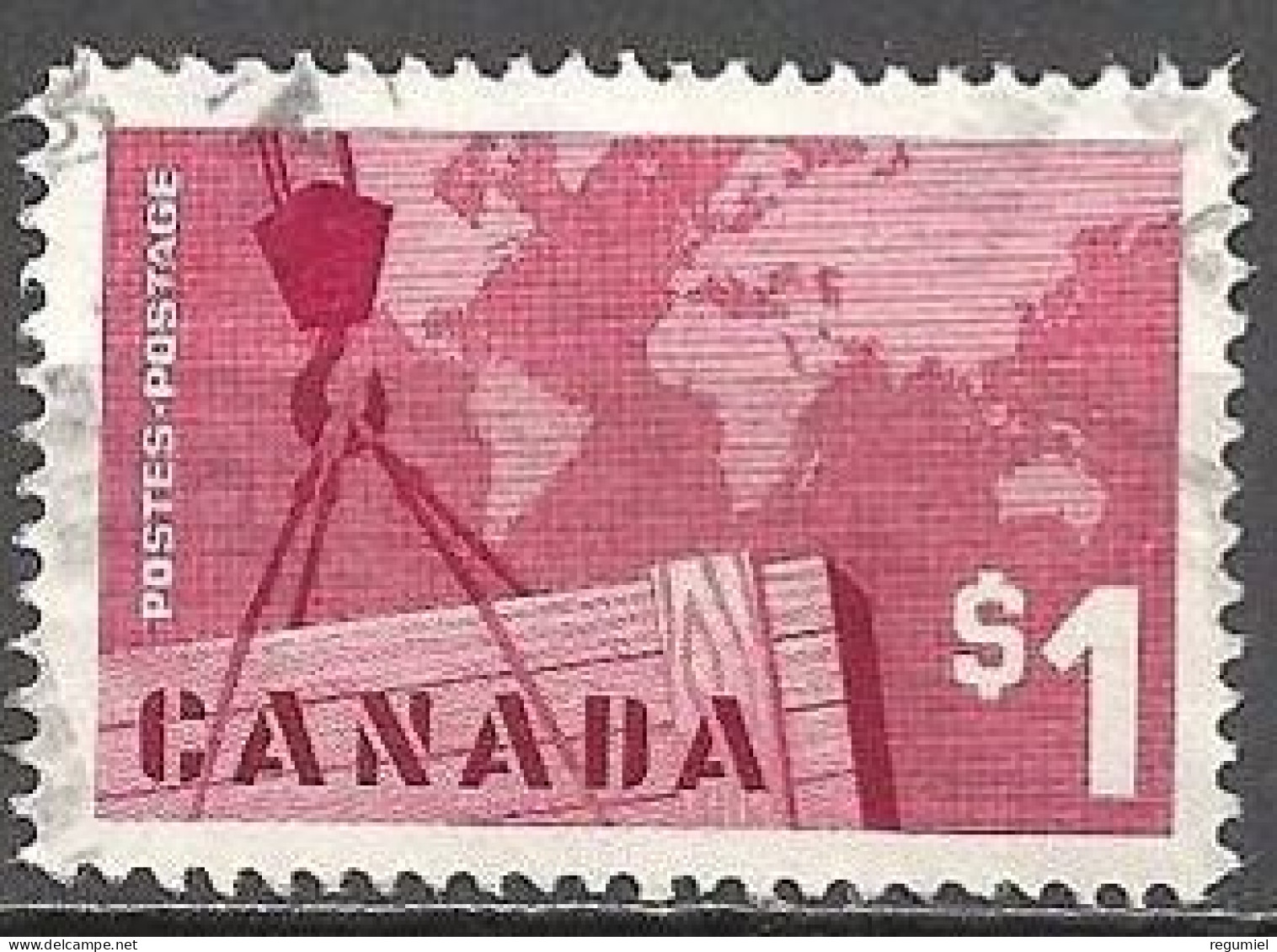 Canada U  334 (o) Usado. 1963 - Usati