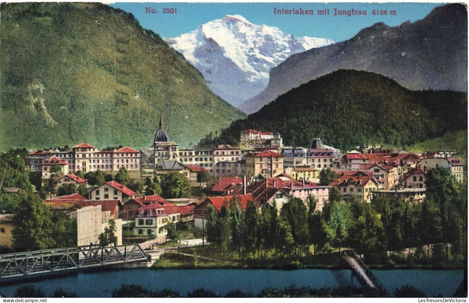 SUISSE - Jungfrau - Interlaken Mit Jungfrau - Carte Postale Ancienne - Sonstige & Ohne Zuordnung