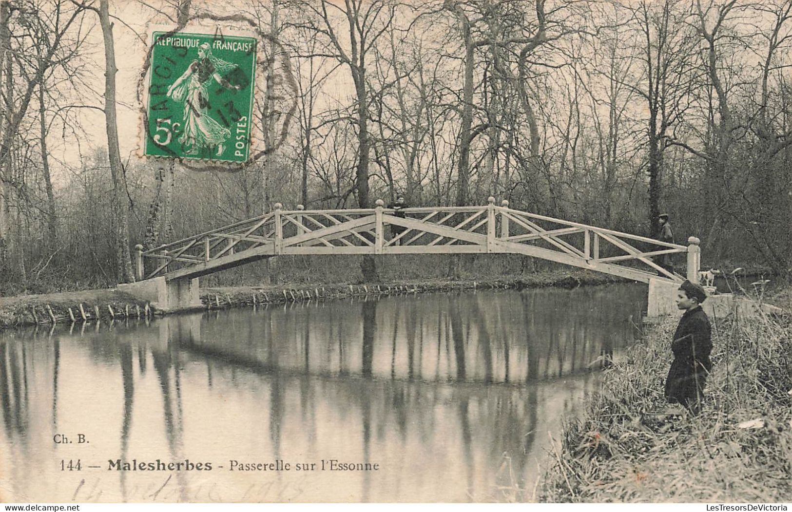 FRANCE - Malesherbes - Passerelle Sur L'Essonne - Carte Postale Ancienne - Malesherbes