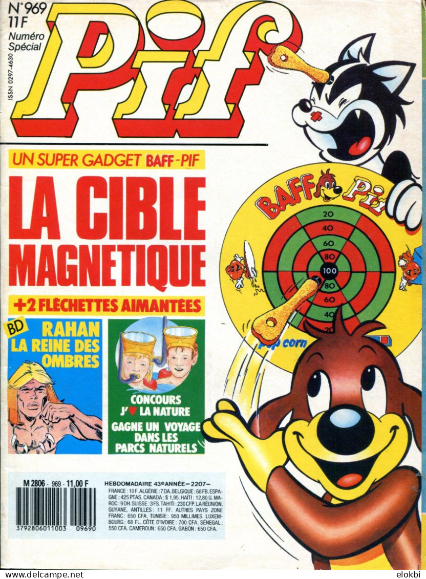 Lot Des Pif Gadget N° 969 - 970 - 971 - Rahan "La Reine Des Ombres" (BD En 3 épisodes) - Pif Gadget