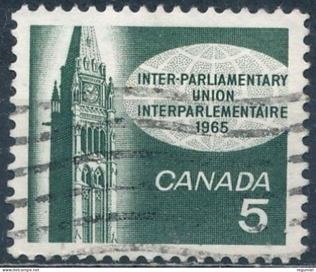 Canada U  366 (o) Usado. 1965 - Usati