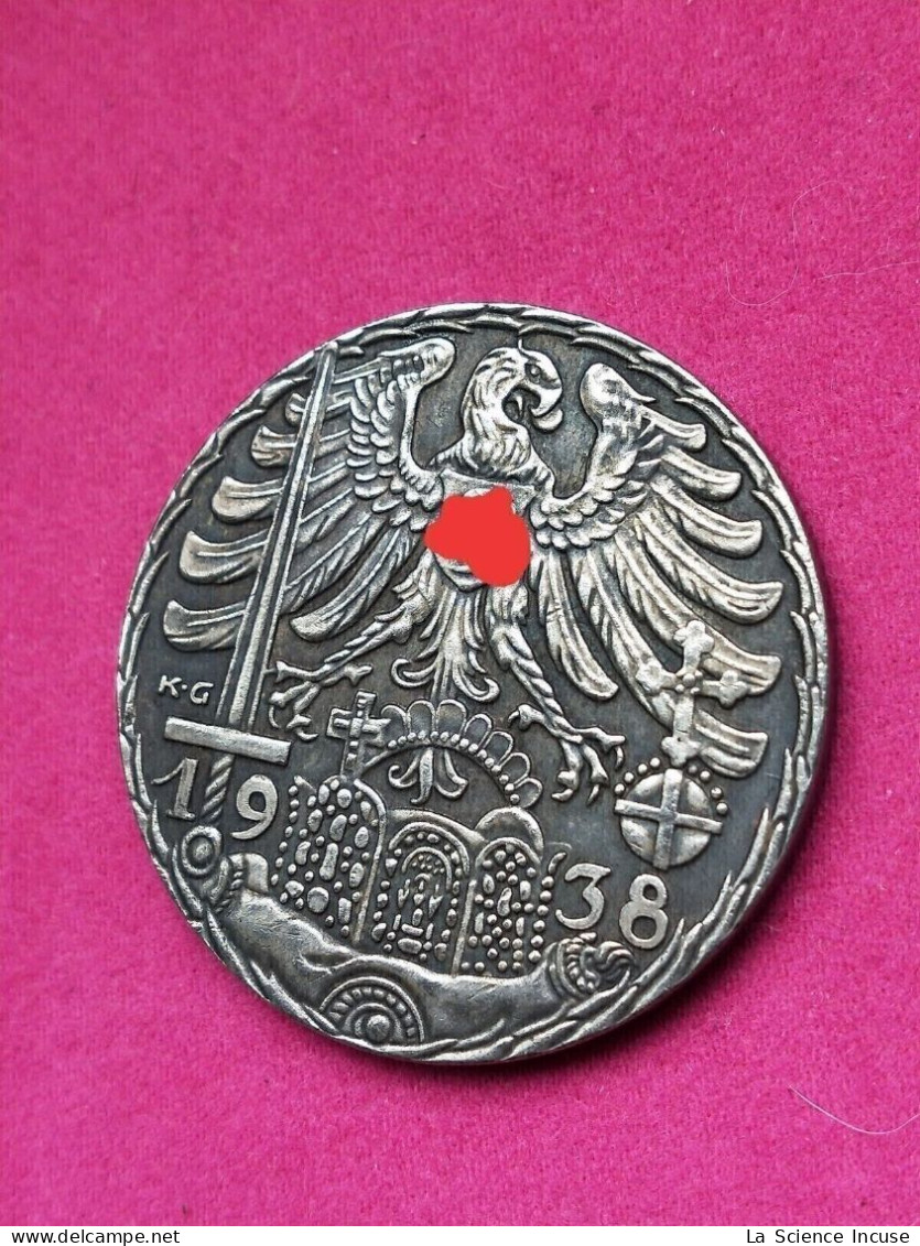 RARE Médaille Allemande 1938 (voir Descriptions) - Deutsches Reich