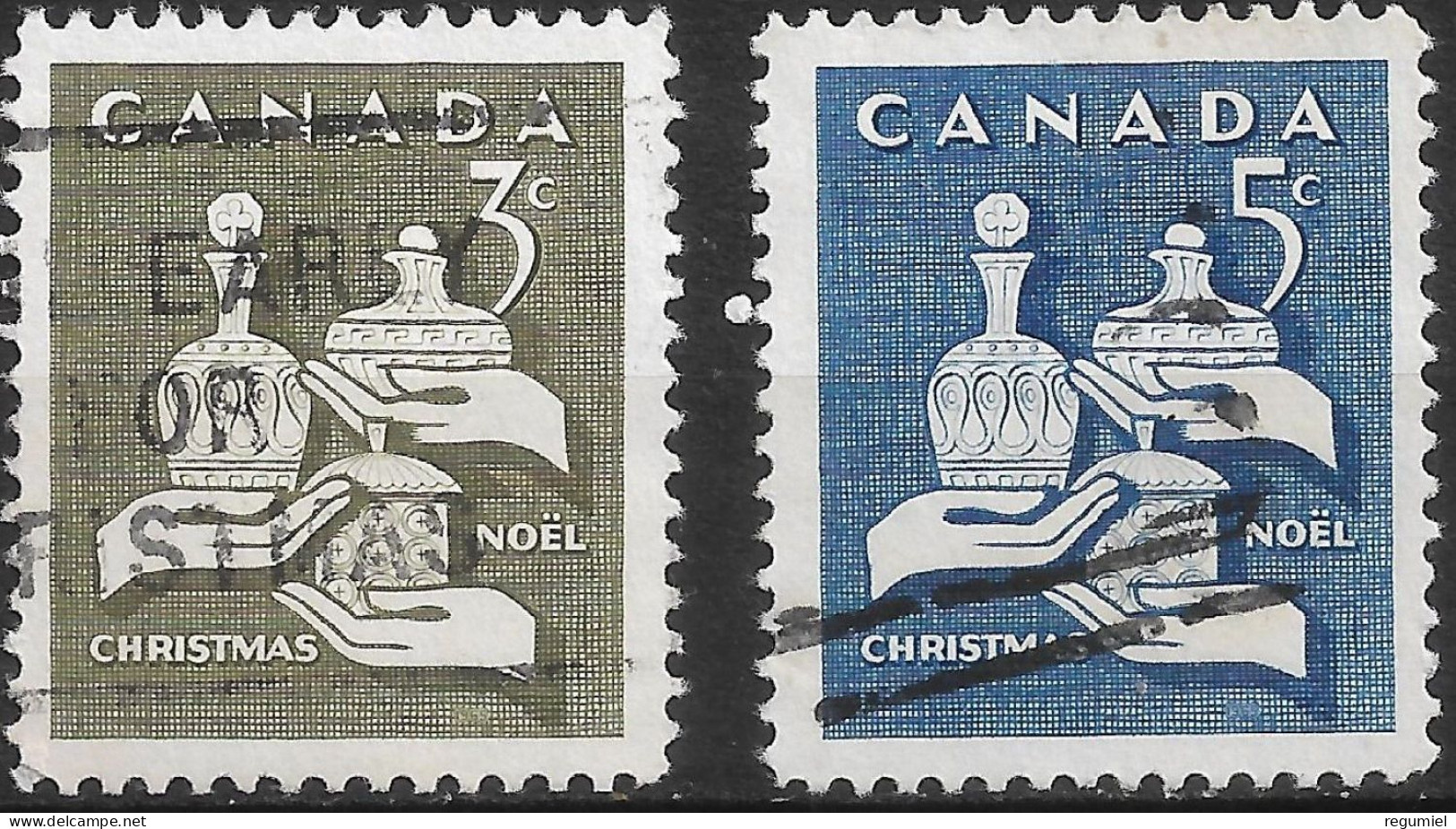 Canada U  367/368 (o) Usado. 1965 - Usati