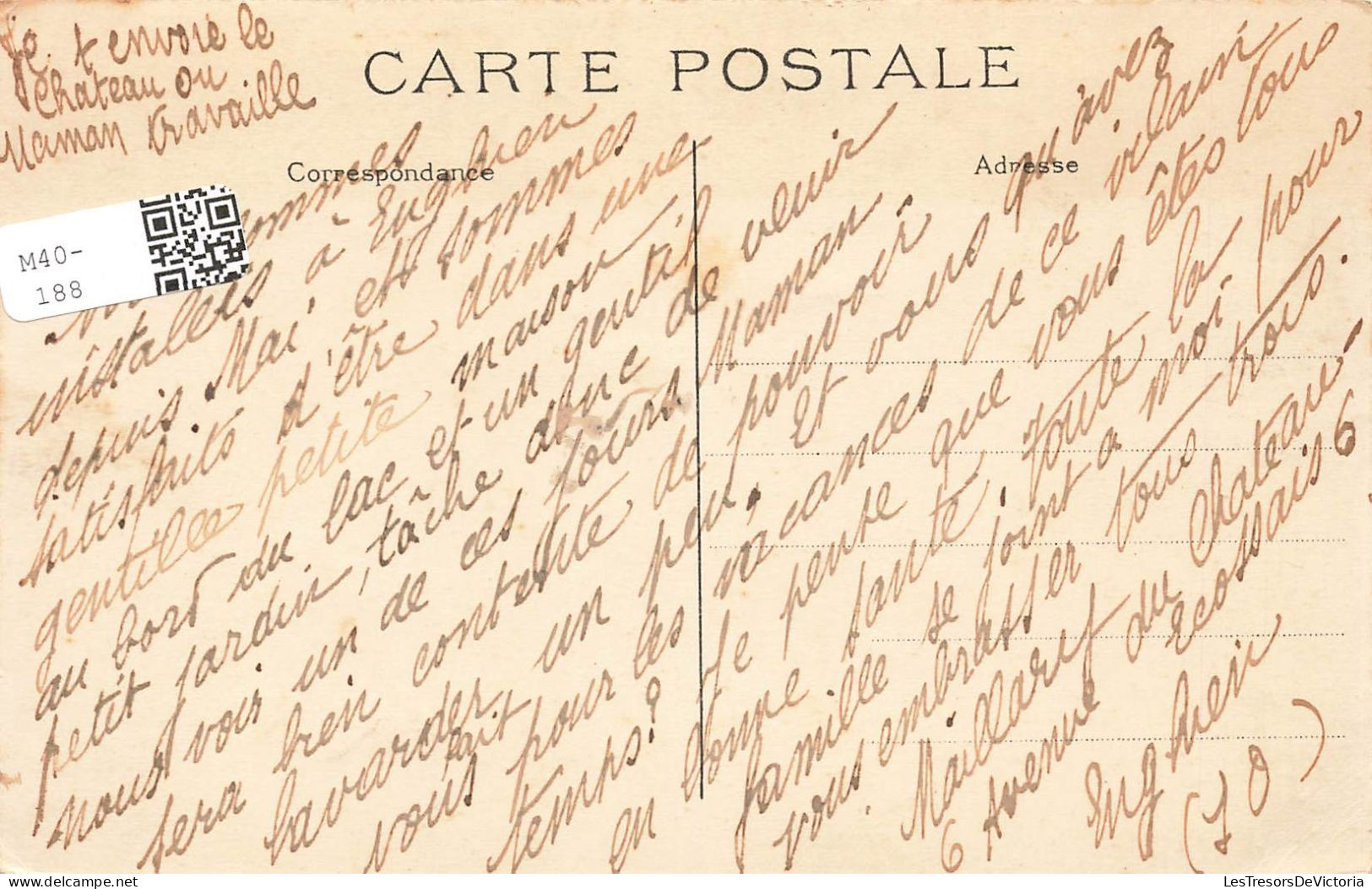 FRANCE - Enghien Les Bains - Château Ecossais  - Carte Postale Ancienne - Enghien Les Bains
