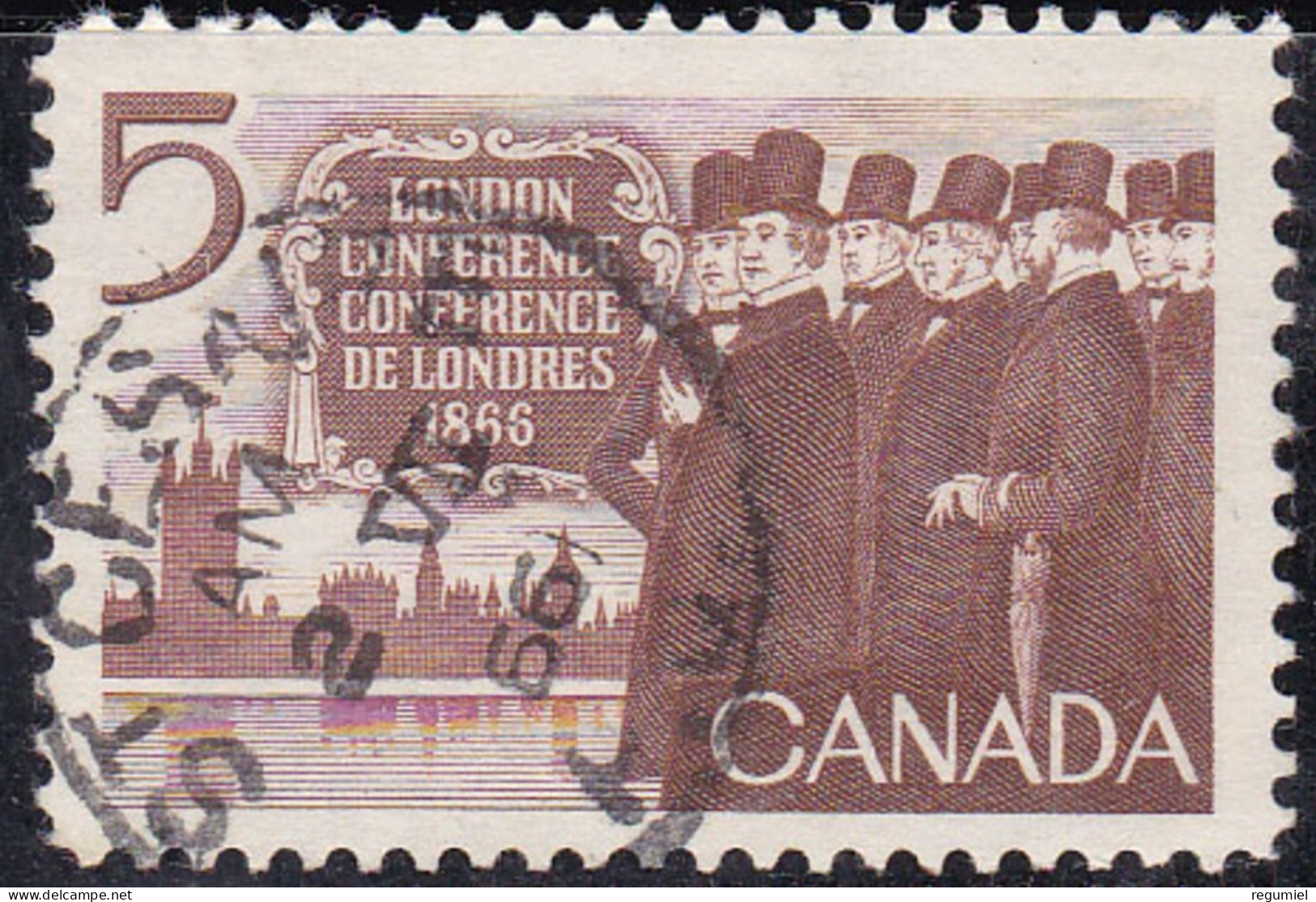 Canada U  372 (o) Usado. 1966 - Usados