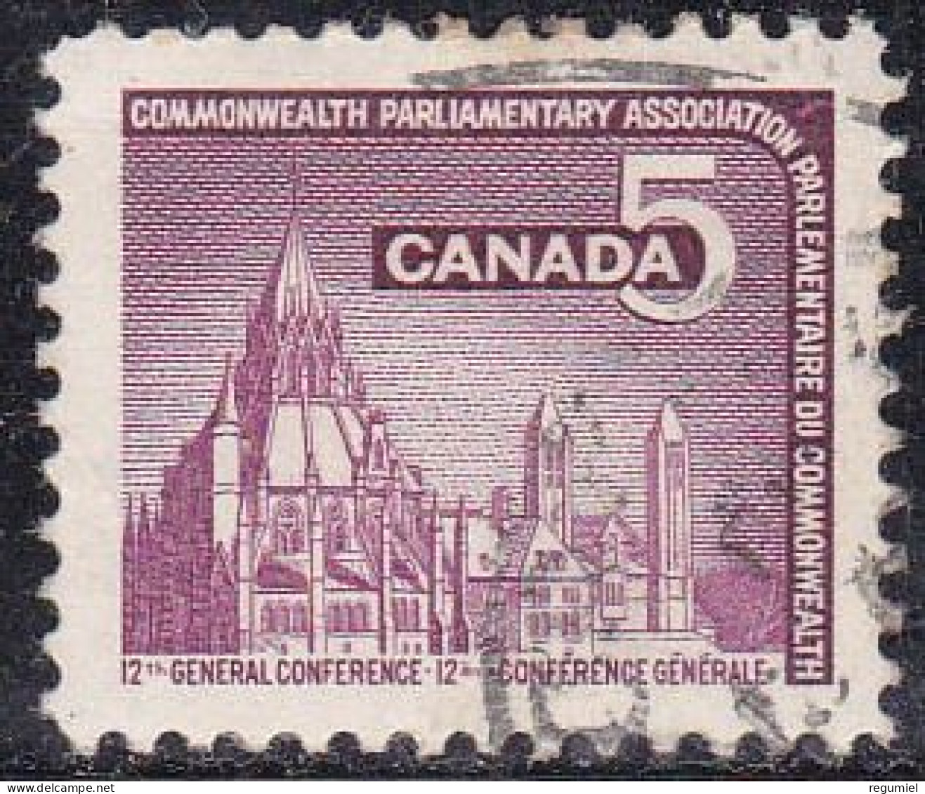 Canada U  374 (o) Usado. 1966 - Oblitérés