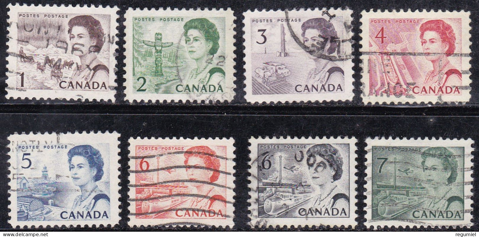 Canada U  378/382c (o) Usado. 1966 - Gebruikt