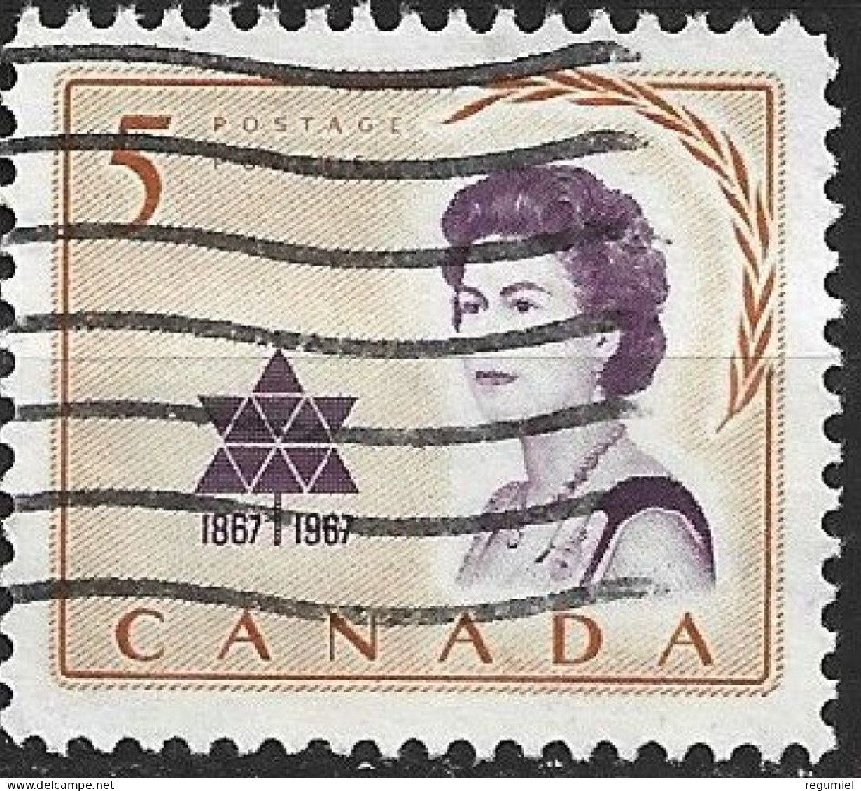 Canada U  392 (o) Usado. 1967 - Oblitérés