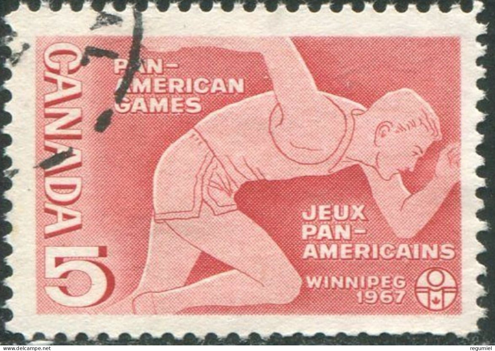 Canada U  393 (o) Usado. 1967 - Usados