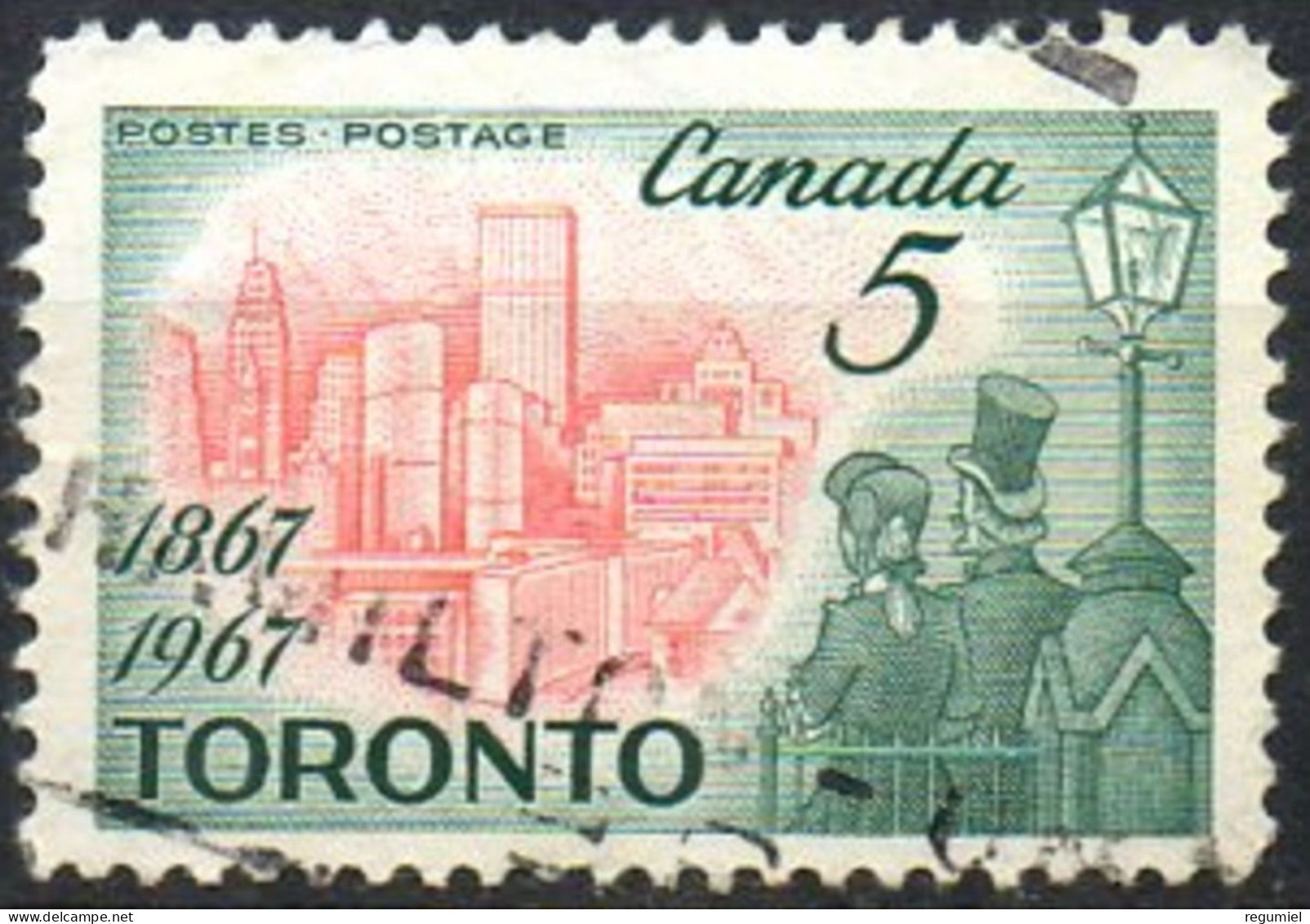 Canada U  396 (o) Usado. 1967 - Oblitérés
