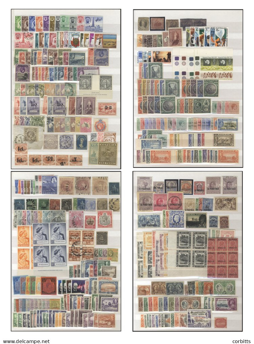 BRITISH COMMONWEALTH Extensive Accumulation Of Sets & Singles On Stock Sheets, Mostly Comprising Better Sets & Singles.  - Sonstige & Ohne Zuordnung