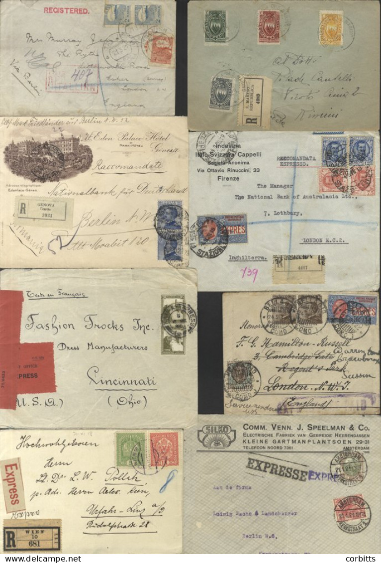 REGISTERED/EXPRESS MAIL Interesting Selection Of Chiefly Early To Mid-period Items Incl. Austria, Germany, Monaco, Switz - Sonstige & Ohne Zuordnung