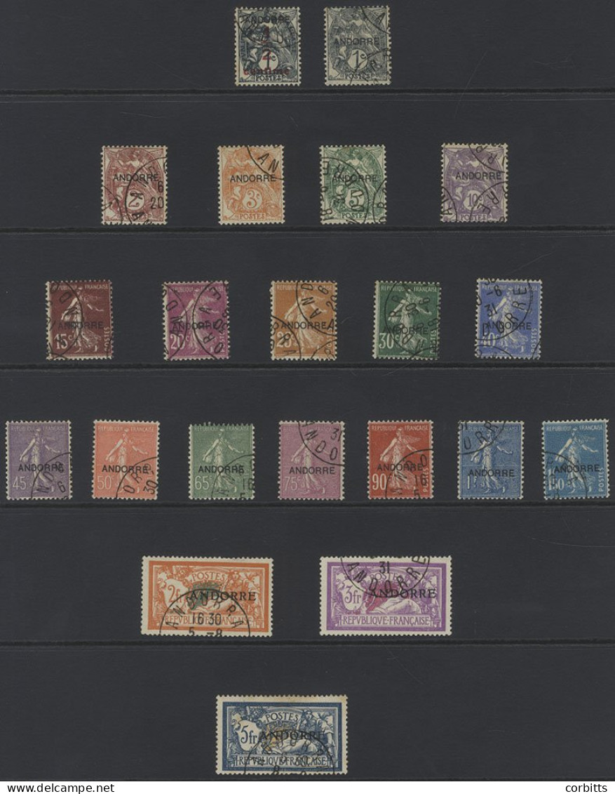 FRENCH: 1931 Ovpt Set To 5fr (slightly Soiled Perfs) U, 1931 C.d.s Pmks, Mostly Fine. (21)ST.Cat. £800+ - Other & Unclassified