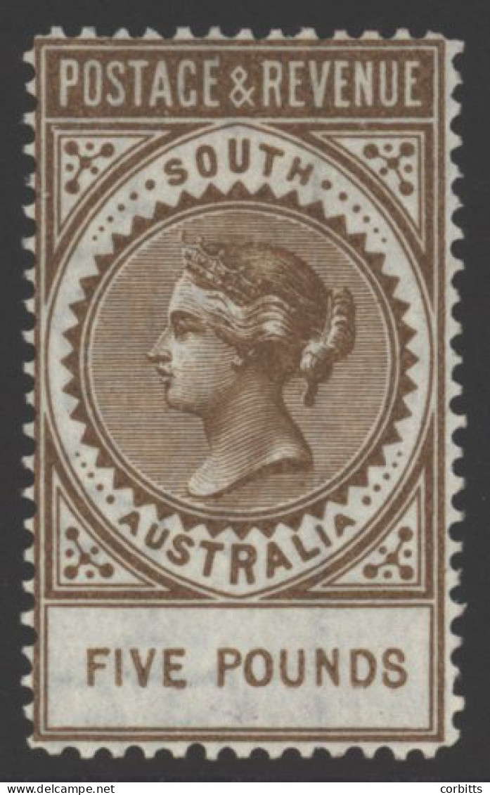 1886-96 £5 Brown P.11½, Brilliant O.g. A Superb Example Of This Rare High Value, Wonderfully Fresh And With Only A Trace - Altri & Non Classificati