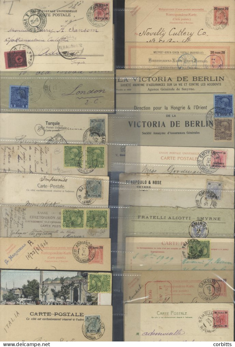 LEVANT - Better Cancellations 1887-1911 Range Of Covers & Cards With Good To Fine Strikes Of C.d.s Cancellations Incl. S - Autres & Non Classés