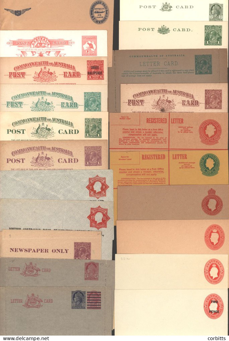 1913-75 Collection Of 135 Items Of Postal Stationery Incl. Postcards, Letter Cards, Wrappers, Envelopes, Letter Sheets & - Other & Unclassified