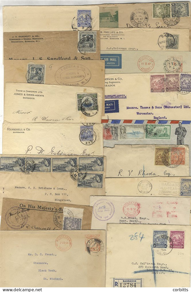 1910-53 Range Of Covers (18) Incl. Advertising, Illustrated Incl. Clothing, Derry Malt, Guest House Etc. Variety Of Rate - Altri & Non Classificati