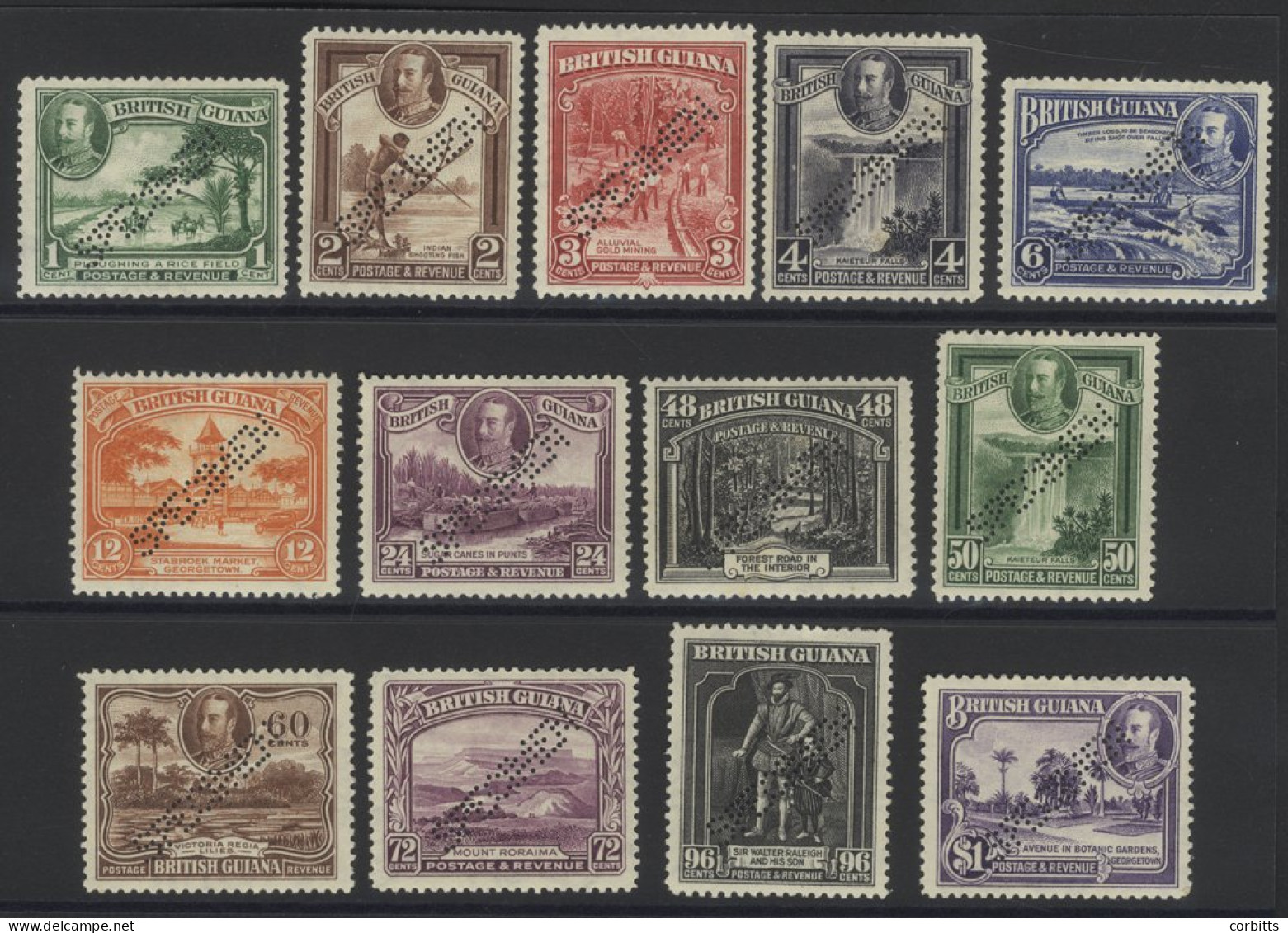 1934 Pictorial Defin Set Perf SPECIMEN, Fine M (gum Slightly Toned), SG.288s/300s, Cat. £250 (13) - Other & Unclassified